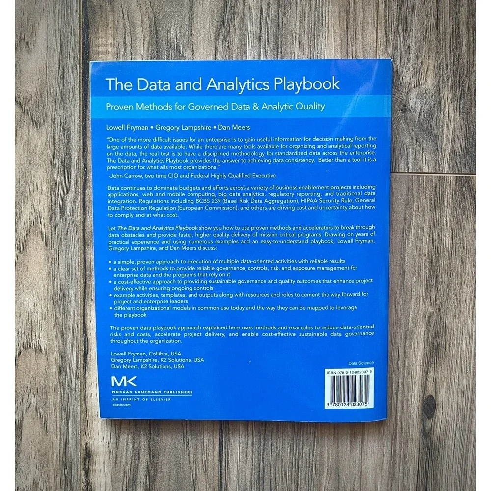 Data and Analytics Playbook : Proven Methods for Governed Data and Analytic...
